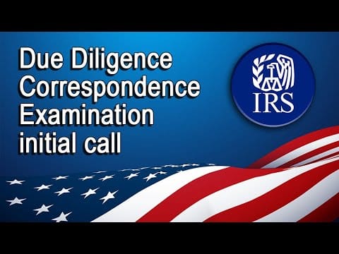Due Diligence Correspondence Examination initial call