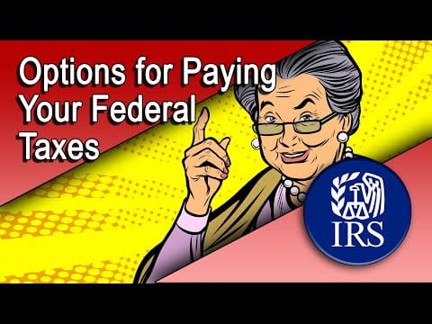 Options for Paying Your Federal Taxes